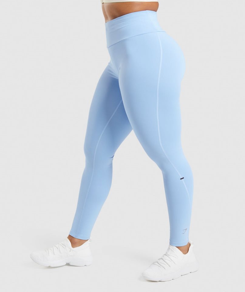 Women's Gymshark Speed Leggings Light Blue | NZ 3ZFVIM